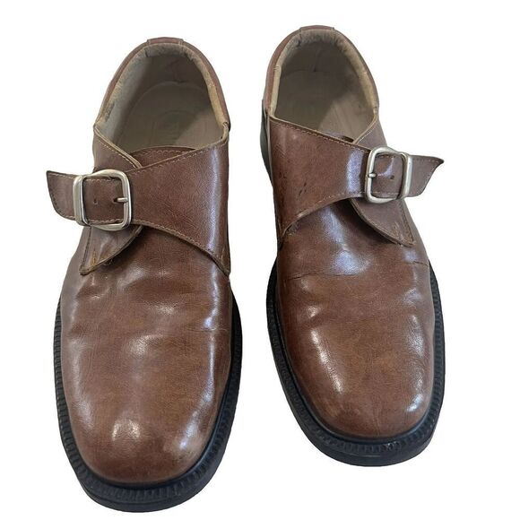 Dockers‎ Brown Dress Shoes Men’s Size 8.5 Buckle - Picture 1 of 7